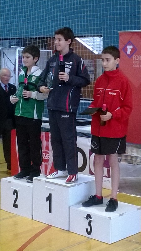 Tres p&oacute;diums del Open Junior de Euskadi.
